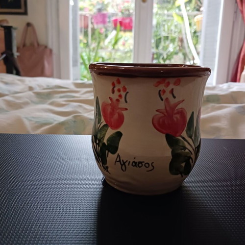 Clay souvenir decoration from Agiasos like new