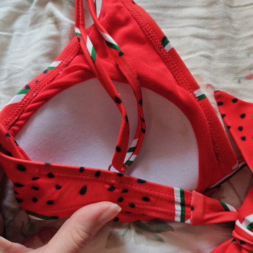 Swimsuit with Watermelon Print like new, adjustable straps