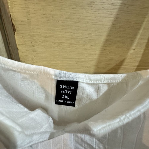Shein white crop top XXL