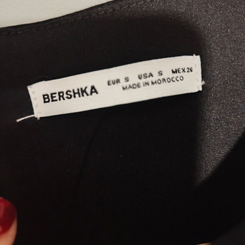Mini dress black tight Bershka new, size S