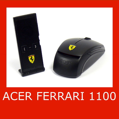 Acer Ferrari 1100 ασύρματο ποντίκι με επιπλέον αξεσουάρ καινούργιο