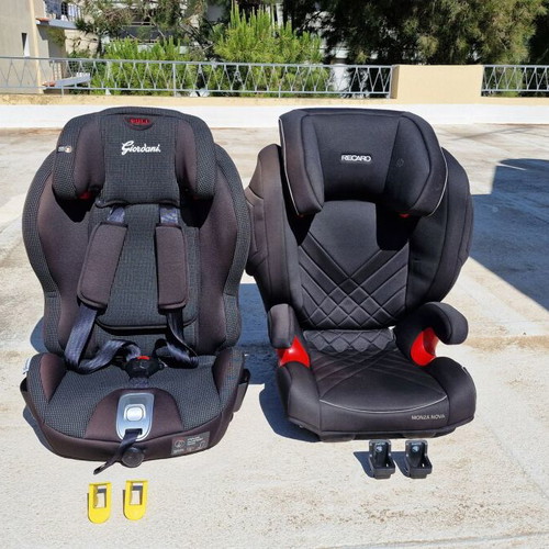 Recaro Monza Nuova ISOFIX and Giordani ISOFIX car seats used, pack of 2