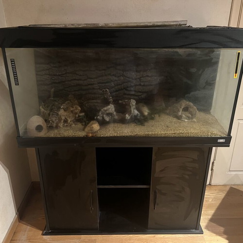 Aquarium 340 liters used, 1.20m length 50cm depth