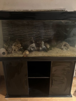 Aquarium 340 liters used, 1.20m length 50cm depth