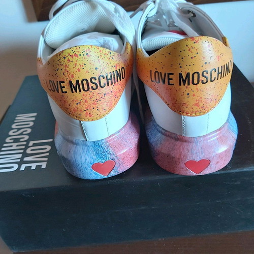 Love Moschino limited edition shoes size 39 Nr like new, multicolour