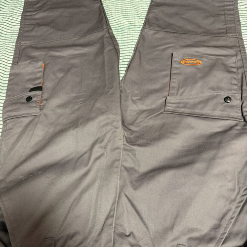 Ilmondo work pants with pockets, grey, size M