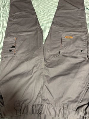 Ilmondo work pants with pockets, grey, size M