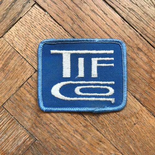 TIF Co embroidered patch like new, vintage, retro