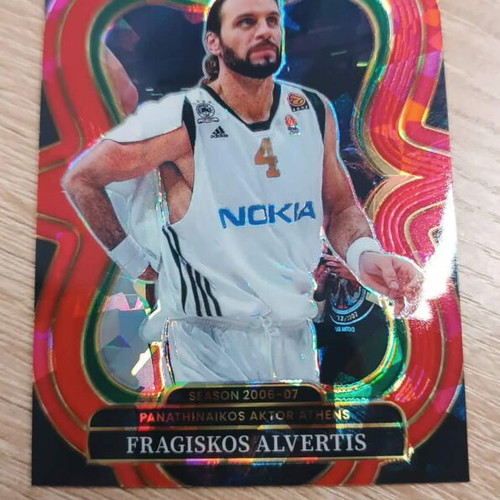 Fragiskos Alvertis Panathinaikos Mezzanine Red Cracked Ice Euroleague card