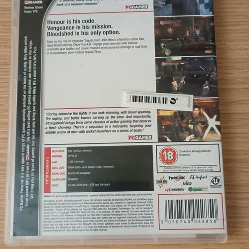 John Woo Presents: Stranglehold PC DVD like new