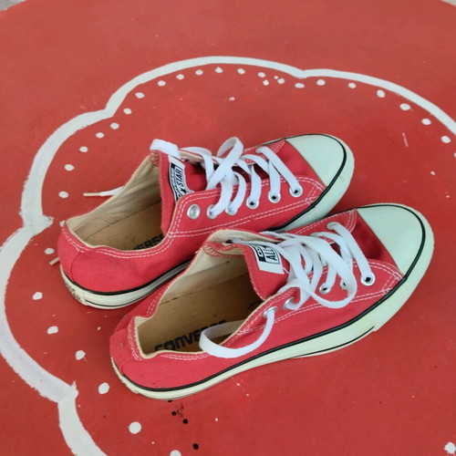 All Star casual shoes new, white and red