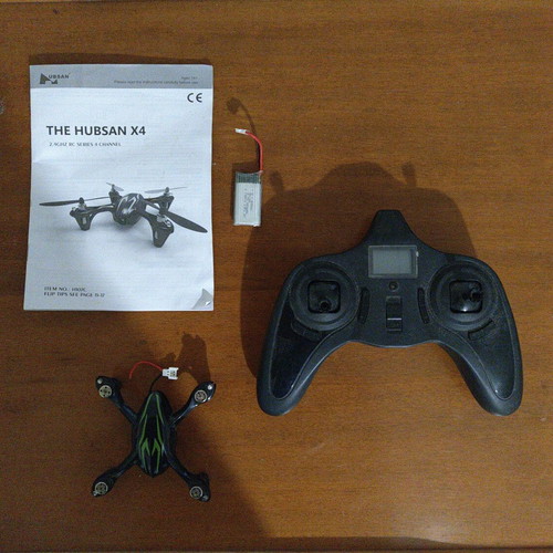 Hubsan X4 H107C drone with camera used, in original box