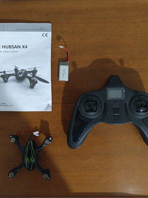 Hubsan X4 H107C drone with camera used, in original box