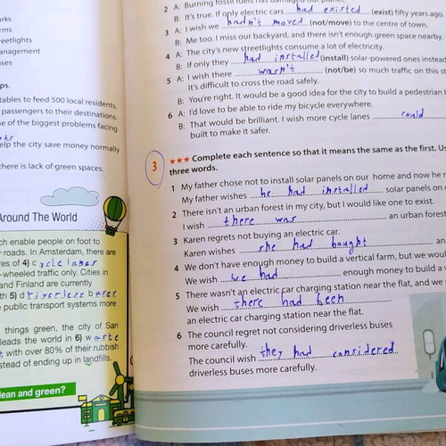 English Work Book used
