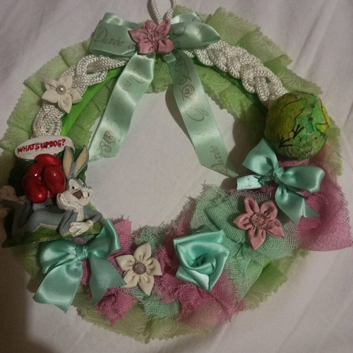 Easter wreath new in pastel colors