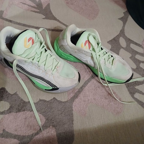 Jordan Luca 4 basketball shoes, size 40.5, green