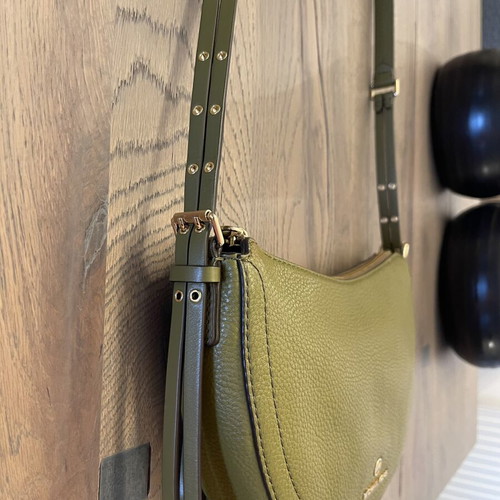 Michael Kors Camden Small Messenger Bag new, pistachio leather crossbody