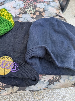 Handmade wool knit caps, athletic, solid colors