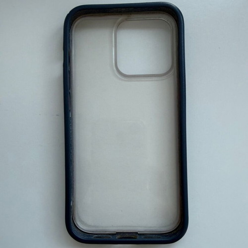RhinoShield Mod NX iPhone 14 case like new, navy blue frame with clear back