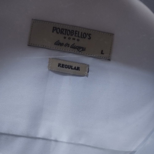Portobello's white dress shirt new, size L