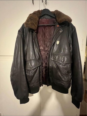 Pilot jacket used Uniform Jeans brown xl vintage leather