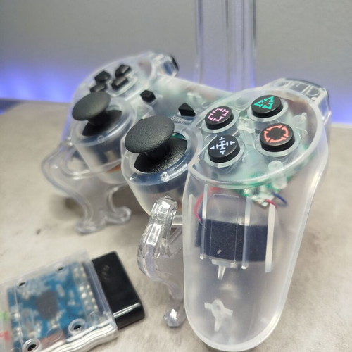 PlayStation 2 wireless controller transparent new