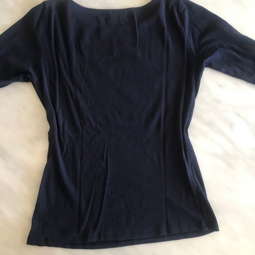 Zara blue top with short sleeves, size M, like new