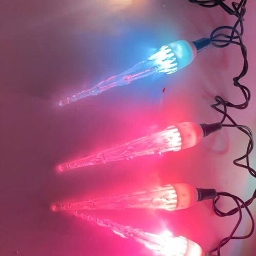 Christmas multicolor Delux icicle lights vintage 1991, 20 collectible
