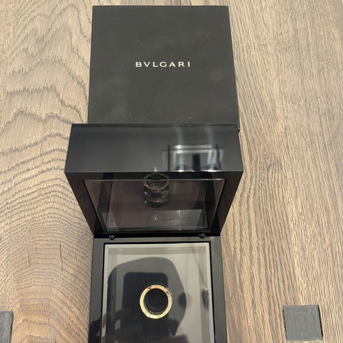 Bvlgari B.zero1 4-Band ring like new, pink gold and steel