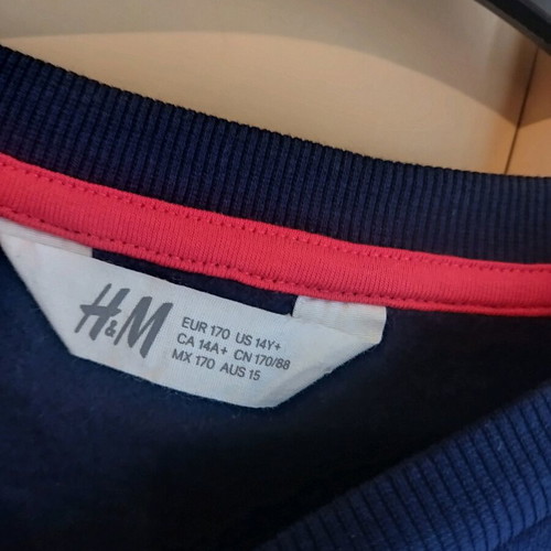 H&M Blue Sweatshirt for 14 Years Like New