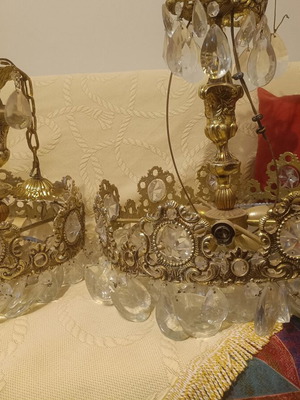Chandelier set of 2 used, fully functional