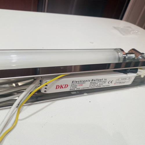 Bathroom wall light with T4 fluorescent lamp used