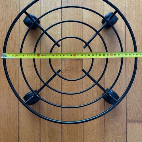 Plant pot bases with wheels like new, pack of 10, black
