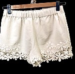  White short with lace