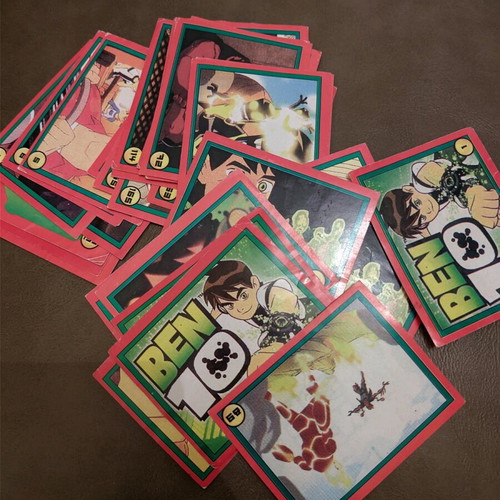 Ben 10 collectible sticker cards used, set of 31
