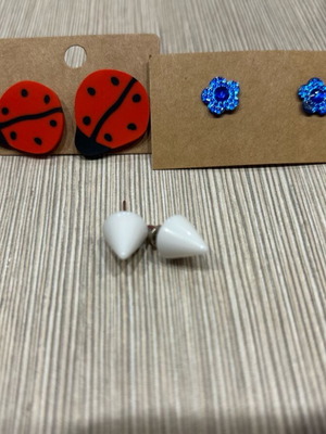 Earrings new, 3 pairs