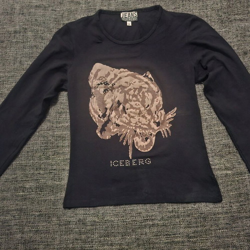 Iceberg black elastic blouse size S like new