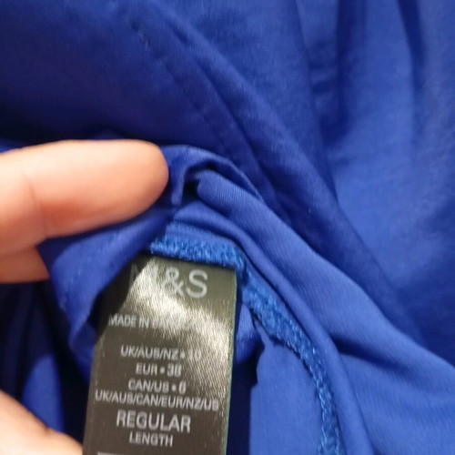 Marks & Spencer μπλούζα πουκάμισο σατέν medium σαν καινούργιο, μπλε