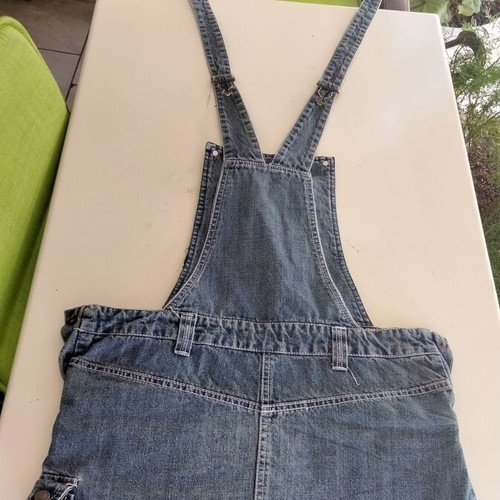 Sam 0-13 Denim Salopette Skirt Like New, Size 14Y S/XS