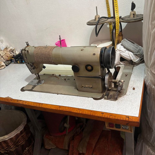 JUKI DDL-227 professional sewing machine used with table