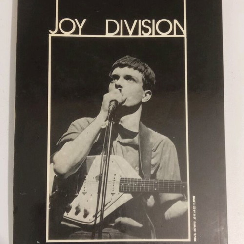 Joy Division book used with lines on cover