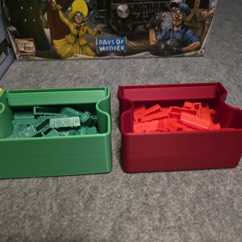 Ticket to ride player trays like new, 3D printed set of 5