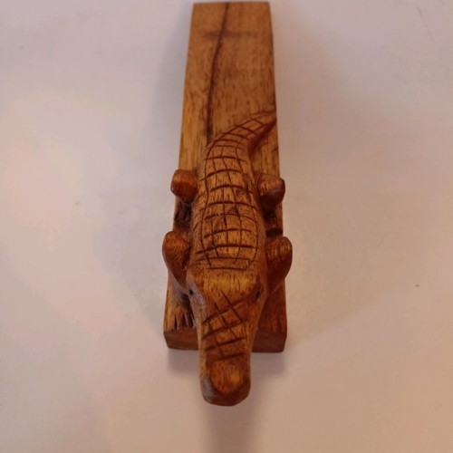 Crocodile door stop used, 18 cm length