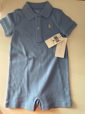 Βρεφικό βαμβακερό φορμάκι Ralph Lauren καινούργιο, καλοκαιρινό για 9 μηνών