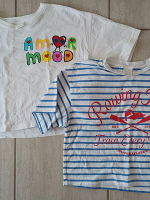 Zara T-shirts like new, set for girl 12-13 years old