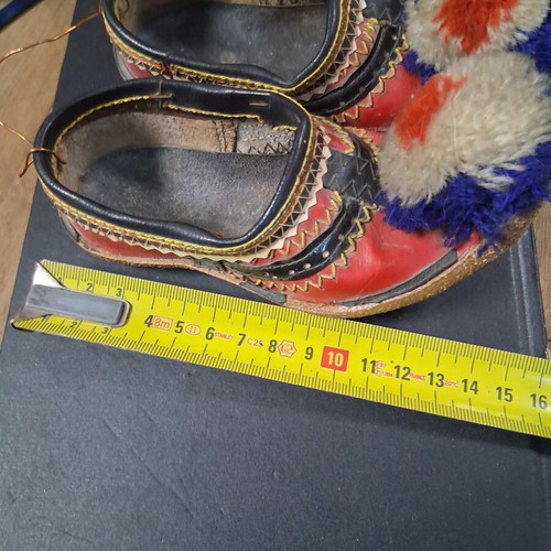 Vintage children's tsarouhia used, decorative