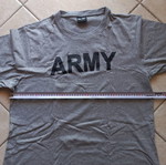Mil-Tec T-shirt κοντομάνικο γκρι με λογότυπο ARMY σαν καινούργιο