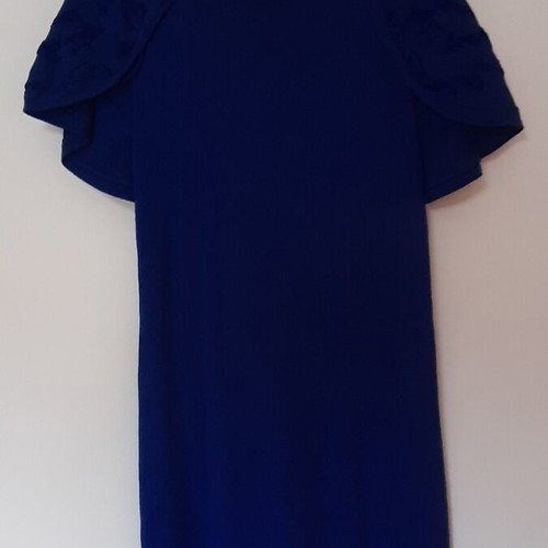WAGGON PARIS knitted dress in blue, size M