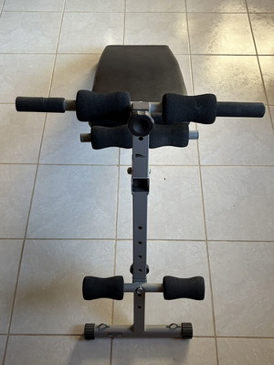 Adjustable folding abdominal bench like new