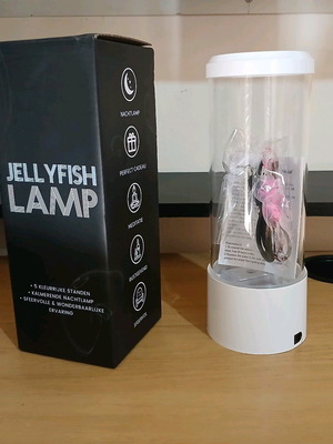Jelly Fish Lamp new with LED light, 22 cm, white